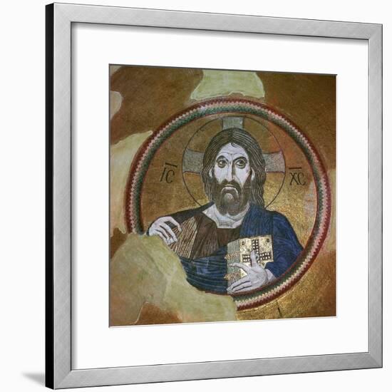 Byzantine mosaic of Christ Pantocrator. Artist: Unknown-Unknown-Framed Giclee Print