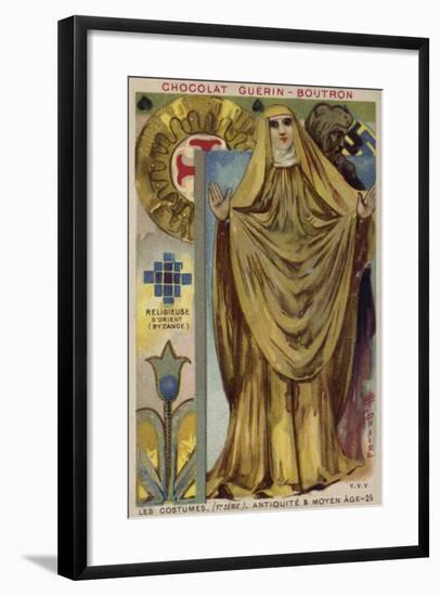 Byzantine Nun-null-Framed Giclee Print