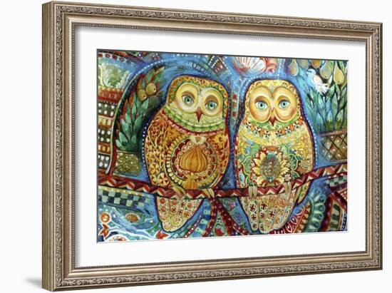 Byzantine Owls-Oxana Zaika-Framed Giclee Print
