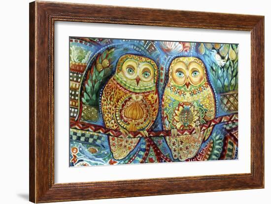 Byzantine Owls-Oxana Zaika-Framed Giclee Print