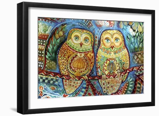 Byzantine Owls-Oxana Zaika-Framed Giclee Print