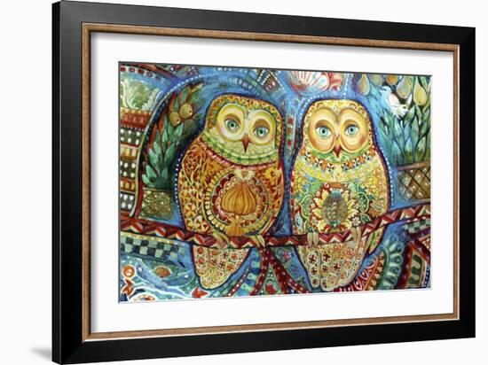 Byzantine Owls-Oxana Zaika-Framed Giclee Print