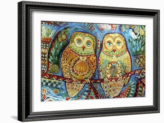 Byzantine Owls-Oxana Zaika-Framed Giclee Print