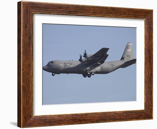 C-130J Super Hercules of the 86th Airlift Wing-Stocktrek Images-Framed Photographic Print