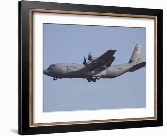 C-130J Super Hercules of the 86th Airlift Wing-Stocktrek Images-Framed Photographic Print