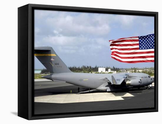 C-17 Globemaster III Sits on the Flightline at Wake Island-Stocktrek Images-Framed Premier Image Canvas