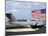 C-17 Globemaster III Sits on the Flightline at Wake Island-Stocktrek Images-Mounted Photographic Print