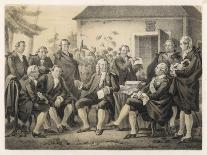 Gustav Vasa Persuading the Elders of Lubeck-CA Dahlstrom-Art Print