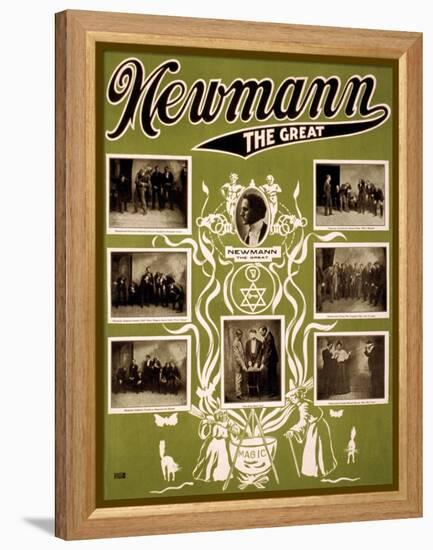 C.A. George Newmann, American Hypnotist-Science Source-Framed Premier Image Canvas