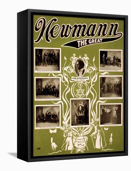 C.A. George Newmann, American Hypnotist-Science Source-Framed Premier Image Canvas