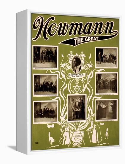 C.A. George Newmann, American Hypnotist-Science Source-Framed Premier Image Canvas