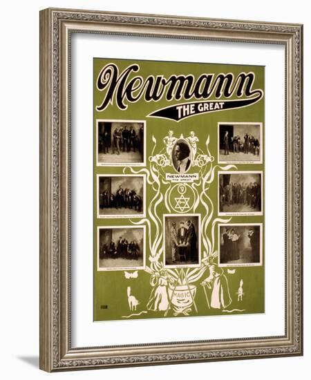 C.A. George Newmann, American Hypnotist-Science Source-Framed Giclee Print