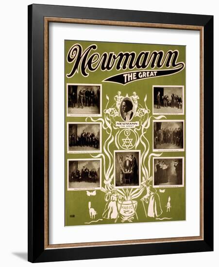 C.A. George Newmann, American Hypnotist-Science Source-Framed Giclee Print