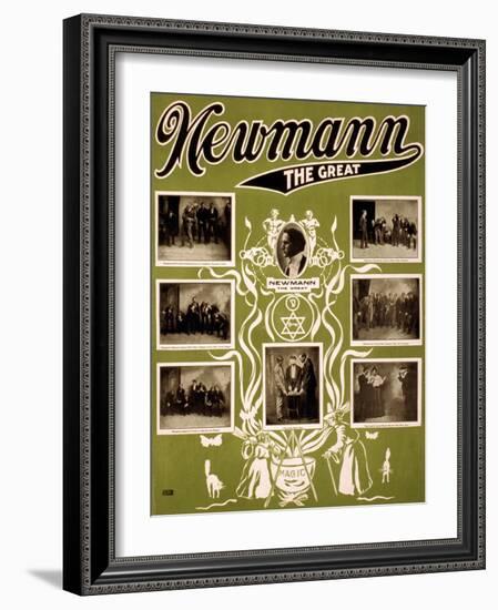 C.A. George Newmann, American Hypnotist-Science Source-Framed Giclee Print