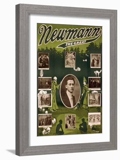 C.A. George Newmann, American Hypnotist-Science Source-Framed Giclee Print