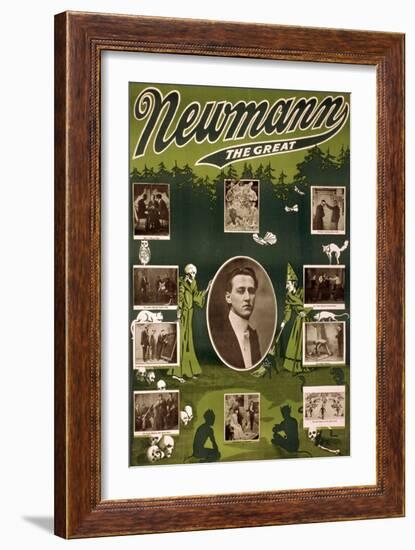 C.A. George Newmann, American Hypnotist-Science Source-Framed Giclee Print