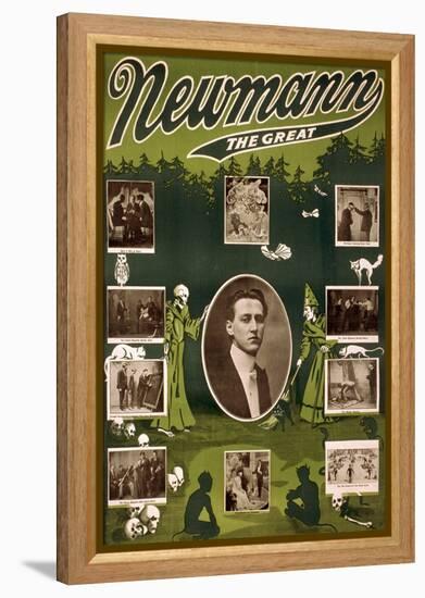 C.A. George Newmann, American Hypnotist-Science Source-Framed Premier Image Canvas