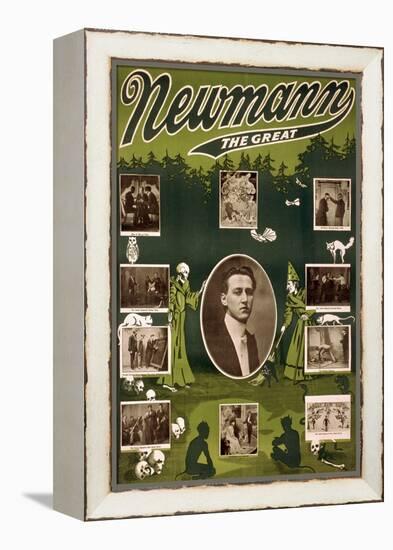 C.A. George Newmann, American Hypnotist-Science Source-Framed Premier Image Canvas