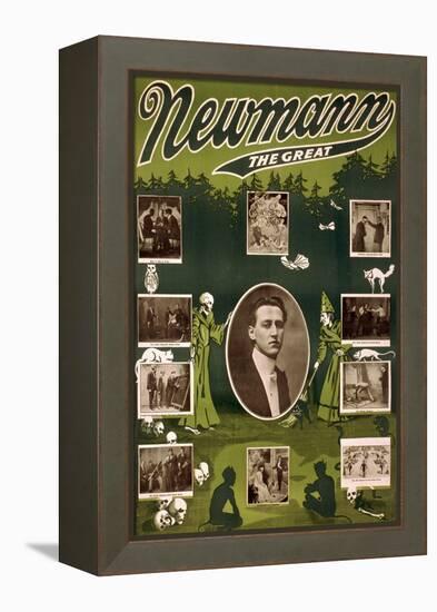 C.A. George Newmann, American Hypnotist-Science Source-Framed Premier Image Canvas