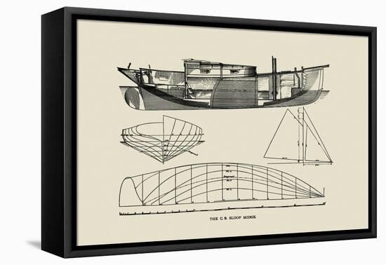 C.B. Sloop Midge-Charles P. Kunhardt-Framed Stretched Canvas