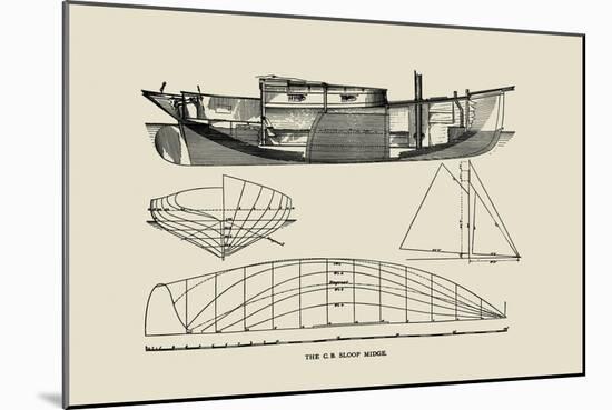 C.B. Sloop Midge-Charles P. Kunhardt-Mounted Art Print