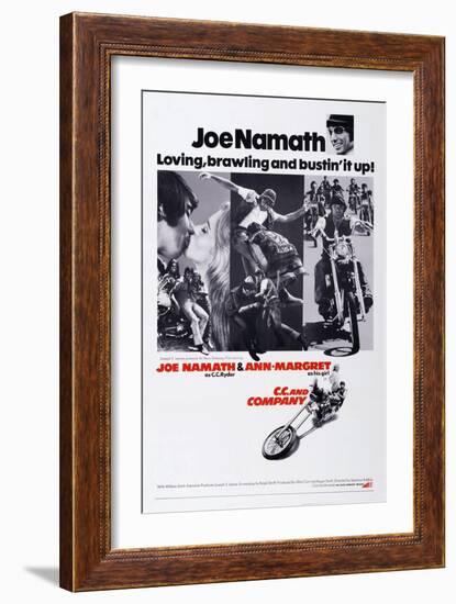 C.C. and Company, Joe Namath, Ann-Margret, Joe Namath, 1970-null-Framed Art Print