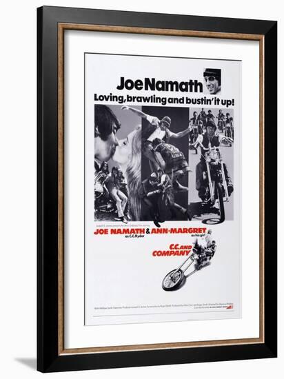 C.C. and Company, Joe Namath, Ann-Margret, Joe Namath, 1970-null-Framed Art Print