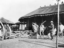 Ivory Warehouses in Addis Abeba, Ethiopia, c.1900-C. Chusseau-flaviens-Framed Photographic Print