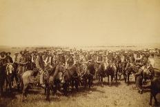 Cowboy Jim "Kid" Willoughby Champion Rider And Roper From Cheyenne, Wyoming-C.D. Kirkland-Mounted Art Print