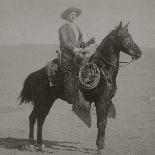 Cowboy Jim "Kid" Willoughby Champion Rider And Roper From Cheyenne, Wyoming-C.D. Kirkland-Mounted Art Print