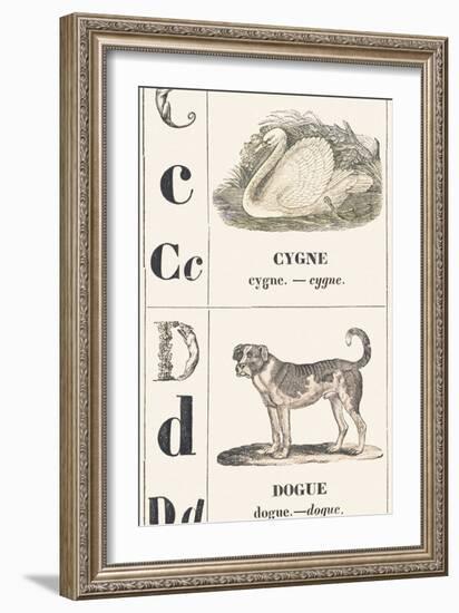 C D: Swan — Mastiff, 1850 (Engraving)-Louis Simon (1810-1870) Lassalle-Framed Giclee Print