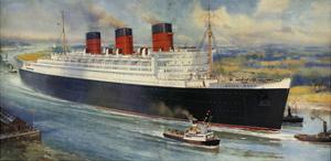 Queen Mary' Ocean Liner to Greenock, Inverclyde by C^e^ Turner