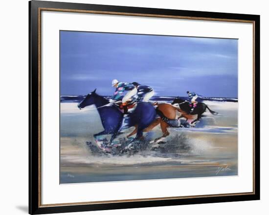 c - Entrainement à Deauville I-Victor Spahn-Framed Limited Edition