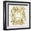 C'est La Vie in Gold-Cat Coquillette-Framed Art Print