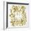 C'est La Vie in Gold-Cat Coquillette-Framed Art Print