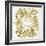 C'est La Vie in Gold-Cat Coquillette-Framed Art Print