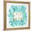 C'est La Vie in Turquoise and Gold-Cat Coquillette-Framed Stretched Canvas