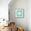 C'est La Vie in Turquoise and Gold-Cat Coquillette-Framed Stretched Canvas displayed on a wall