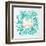 C'est La Vie in Turquoise and Gold-Cat Coquillette-Framed Art Print