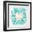 C'est La Vie in Turquoise and Gold-Cat Coquillette-Framed Art Print