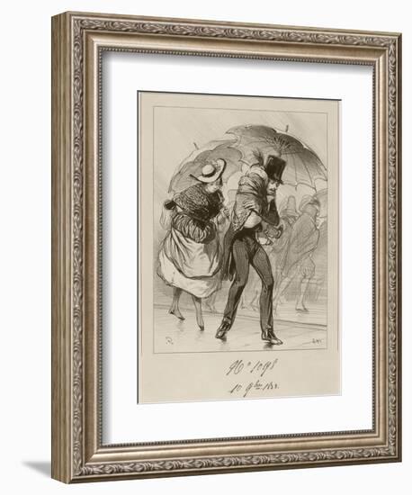 C'Était Bien Composé, Pas Vrai Laurent?, 1838-Paul Gavarni-Framed Giclee Print