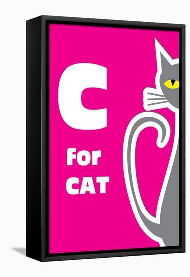 C For The Cat-Elizabeta Lexa-Framed Stretched Canvas