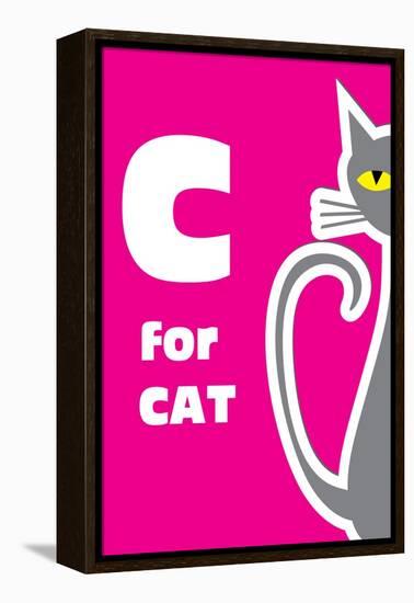 C For The Cat-Elizabeta Lexa-Framed Stretched Canvas