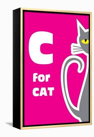 C For The Cat-Elizabeta Lexa-Framed Stretched Canvas