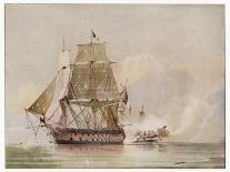 Naval Action off Candia Engagement Between the British Warship Leander and the French Le Genereux-C.h. Seaforth-Art Print