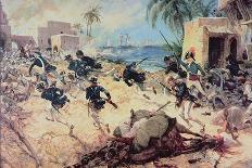 U.S. Marines Capture the Barbary Pirate Fortress at Derna, Tripoli, 27th April 1805-C.h. Waterhouse-Framed Giclee Print