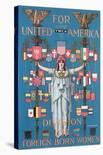 YWCA, For United America-C^ Howard Walker-Mounted Art Print