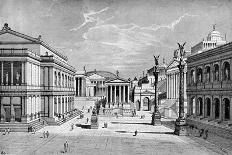 North and East Sides of the Forum, Rome-C Hulsen-Mounted Giclee Print
