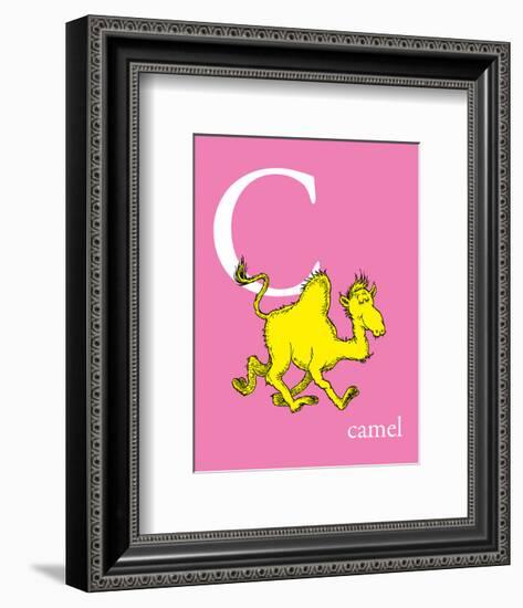 C is for Camel (pink)-Theodor (Dr. Seuss) Geisel-Framed Art Print