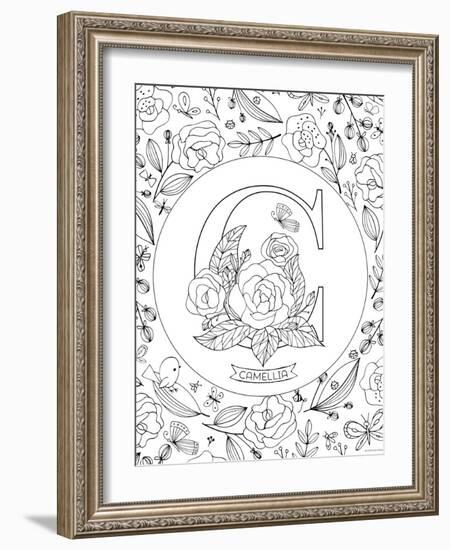 C is for Camellia-Heather Rosas-Framed Art Print